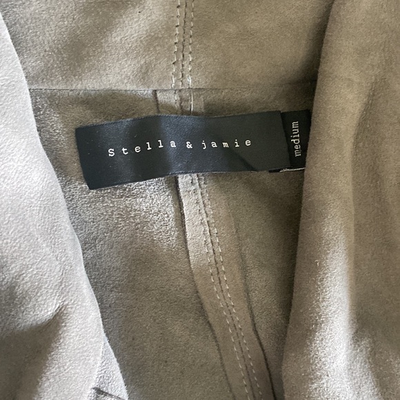 Suede asymmetric jacket - Picture 5 of 6